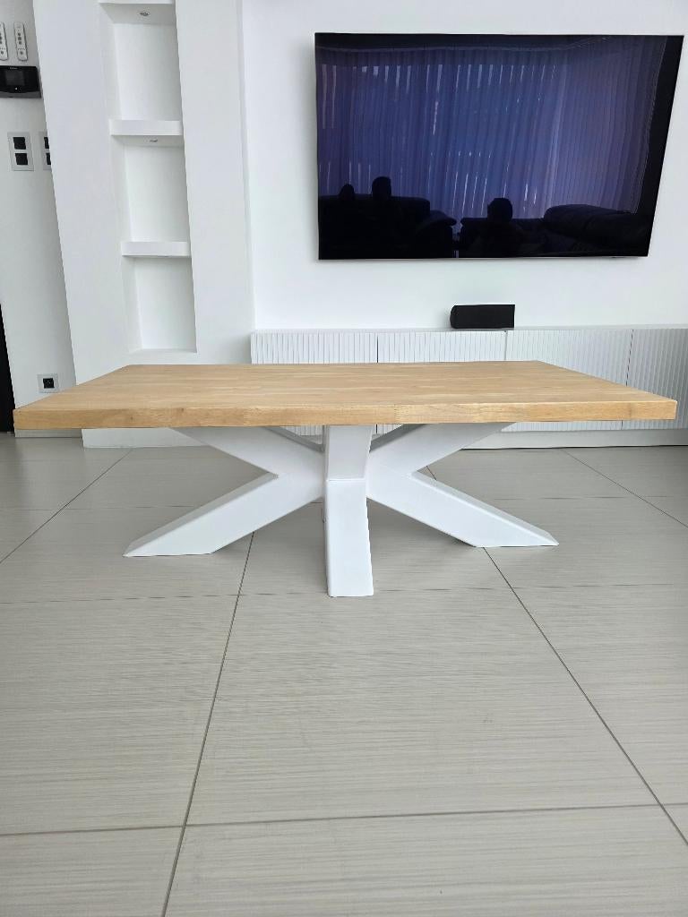 Table basse élégante au look industriel moderne, 100 à 150 cm, Moins de 50 cm, Enlèvement, 50 à 100 cm