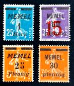 Deutsches Reich: 4X "Memel Gebiet" (Lithouwen) 1920-1922, Postzegels en Munten, Ophalen of Verzenden, Overige periodes