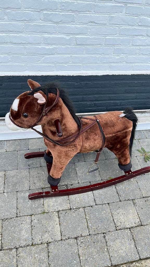 Vintage schommelpaard, Ophalen, Zo goed als nieuw