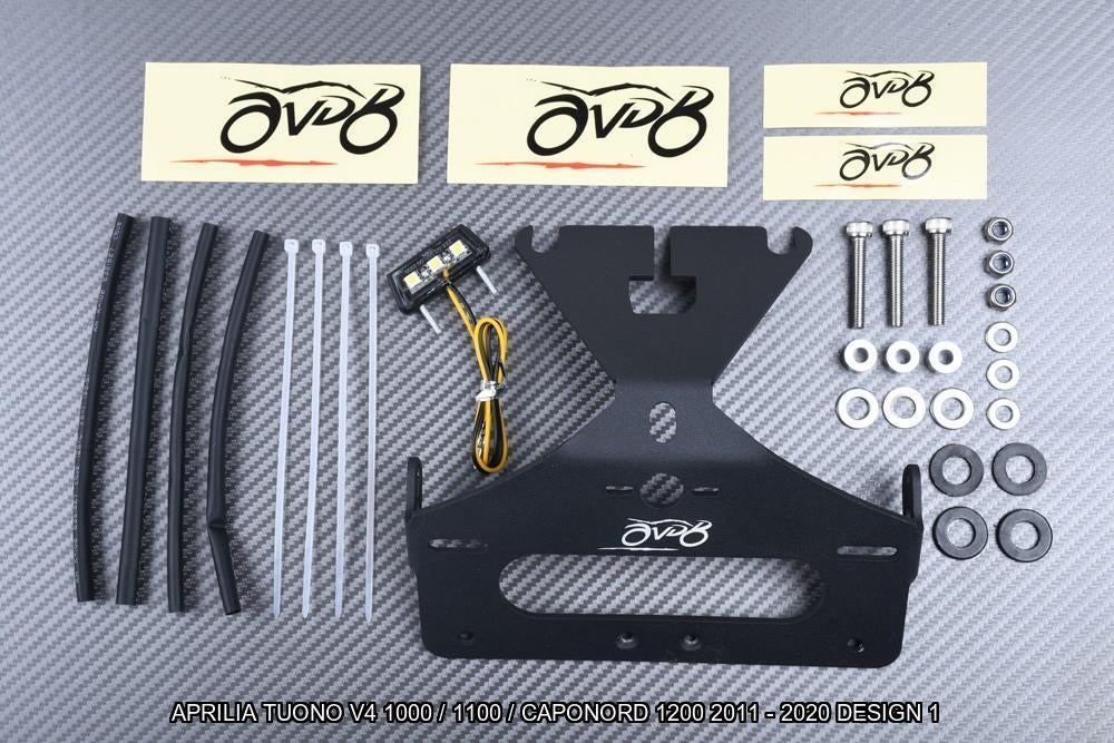 Support de plaque APRILIA TUONO V4 / CAPONORD 1200 2011 2020, Motos, Accessoires | Autre, Neuf, Enlèvement ou Envoi