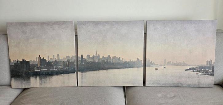 Toile en trois parties — Décoration murale moderne New York, Maison & Meubles, Accessoires pour la Maison | Décorations murale