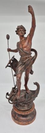 Groot Beeld "Commerce" - Charles Lévy - Régule (Zamak), Enlèvement ou Envoi, Utilisé, Humain