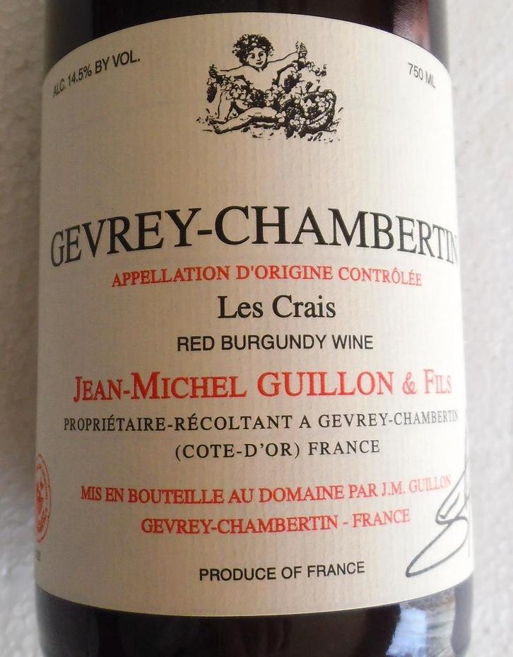 GEVREY-CHAMBERTIN - "Les Crais" - 2013, Collections, Vins, Neuf, Vin rouge, France, Pleine, Enlèvement ou Envoi