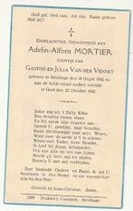 Doodsprentje Adelin MORTIER Sleidinge 1942 Gent 1942 (Kind), Verzamelen, Bidprentjes en Rouwkaarten, Verzenden, Bidprentje