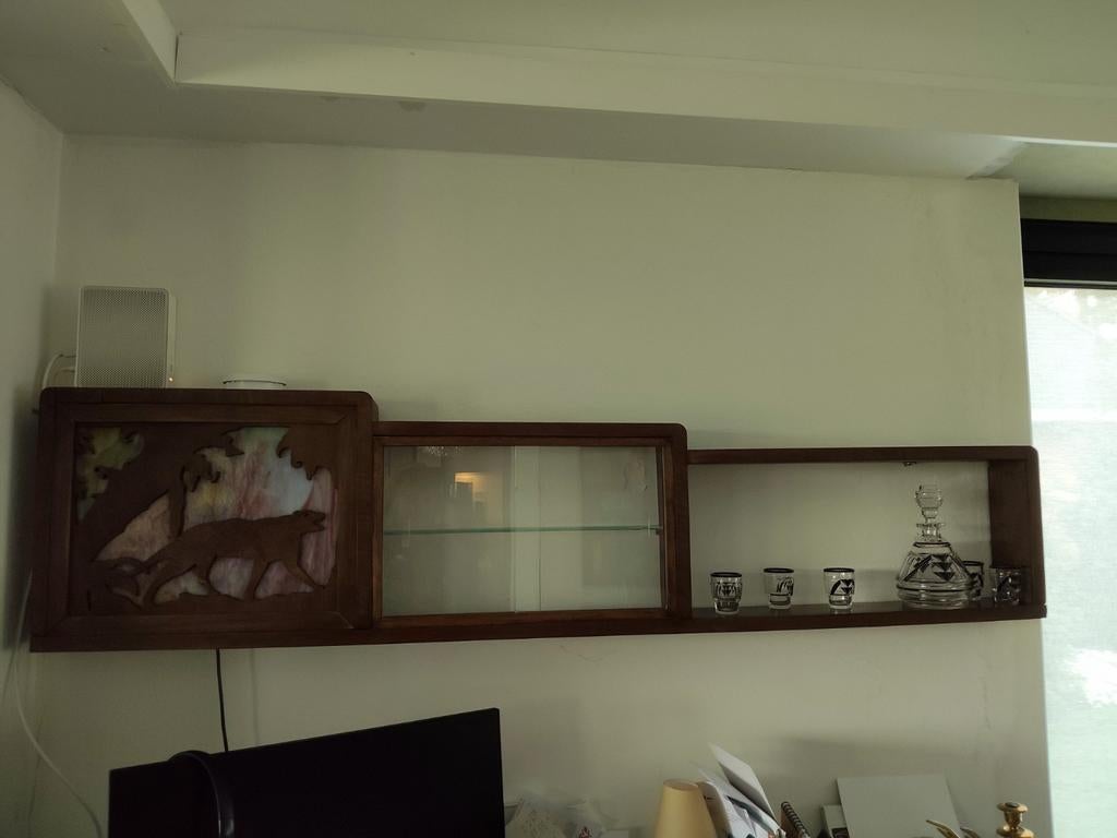 Art deco vitrine/rekje met verlichting, Antiquités & Art, Enlèvement