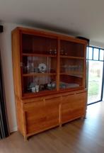 Teak vitrinekast, Huis en Inrichting, Kasten | Vitrinekasten, Ophalen, Zo goed als nieuw, Glas, Met deur(en)
