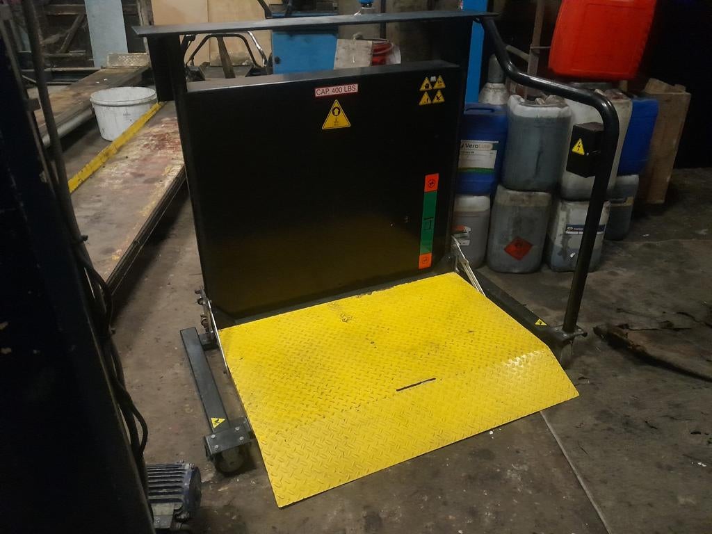 Grasmaaier/scooter lift, Ophalen