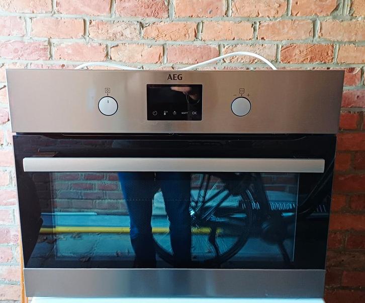 AEG combi-oven (oven + magnetron)  2jaar, Electroménager, Micro-ondes, Comme neuf, Encastré, Gril, Air chaud, Four, Enlèvement