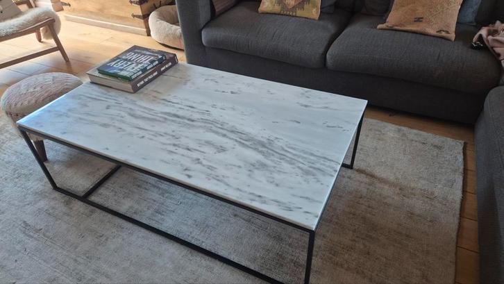 Table basse en marbre blanc, Maison & Meubles, Tables | Tables de salon, Enlèvement