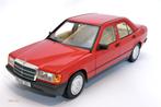 1/18 Mercedes-Benz 190E - Signal red - Norev Mercedes dealer, Ophalen of Verzenden, Zo goed als nieuw, Auto, Norev