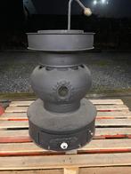 Antieke Gietijzeren Potkachel, Ophalen, Potkachel, Gebruikt, Overige brandstoffen