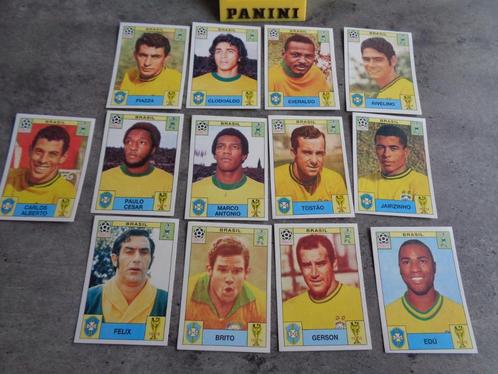 PANINI VOETBAL STICKERS WORLD CUP STORY  WK 1970 13X BRASIL, Verzamelen, Stickers, Ophalen of Verzenden