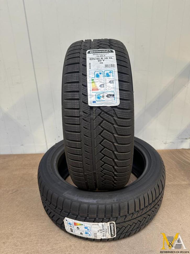 2x 225/45 R18 95V XL Continental winterbanden, Auto-onderdelen, Banden en Velgen, Band(en), Winterbanden, 18 inch, 225 mm, Personenwagen