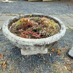 Grote stenen bloempot voor in de (voor)tuin, Ophalen, Steen, Gebruikt, 40 cm of meer