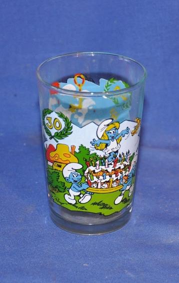 verre schtroumpfs special anniversaire 1988, Enlèvement ou Envoi, Comme neuf, Différents Schtroumpfs, Autres types