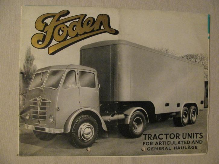 183 Foden Tractor Units brochure, Autos : Divers, Modes d'emploi & Notices d'utilisation, Enlèvement ou Envoi
