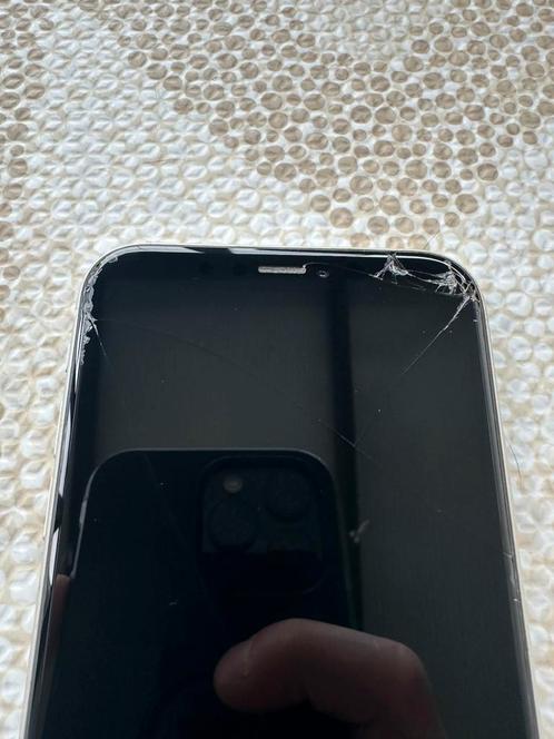 Iphone XR 64gb Wit - scherm beschadigd, Telecommunicatie, Mobiele telefoons | Apple iPhone, Gebruikt, 64 GB, iPhone XR, Wit, Ophalen