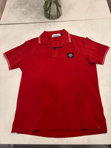 Rode stone Island polo maat m beschikbaar voor biedingen