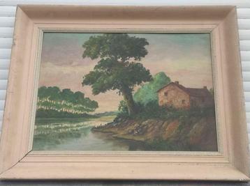Huile sur panneau signe Gustave pynaert, Enlèvement