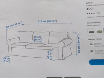 Ikea Ekdorp canapé 3 places beschikbaar voor biedingen