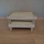 Presentatie doopsuiker, 2 dienbladen in offwhite, Kinderen en Baby's, Kraamcadeaus en Geboorteborden, Ophalen, Gebruikt