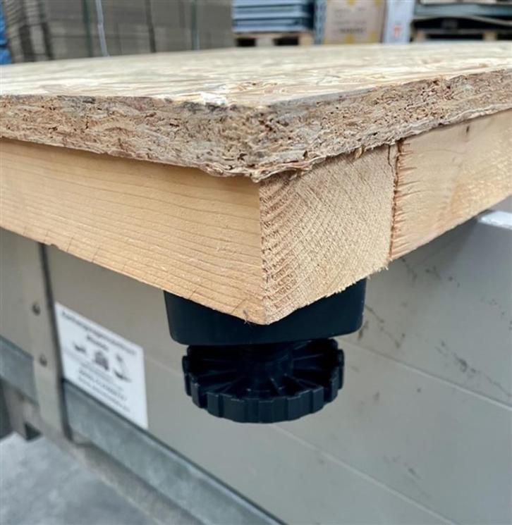 Houten vloerdelen met regelbare poten, Doe-het-zelf en Bouw, Hout en Planken, Zo goed als nieuw, Overige typen, Grenen, Minder dan 200 cm