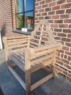 Mooie teak bank/stoel, Ophalen, Gebruikt