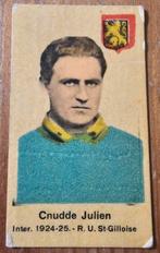 1930s (pre panini) Julien Cnudde Union Saint Gilloise!, Ophalen of Verzenden, Zo goed als nieuw, Sticker