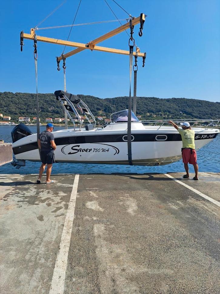 Saver750wa met mercury verado 250pk van 2021, Watersport en Boten, Speedboten, Zo goed als nieuw, 6 meter of meer, Benzine, 200 pk of meer