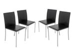 eetkamerstoelen Calligaris Italy, Huis en Inrichting, Stoelen, Ophalen, Gebruikt, Zwart, Metaal