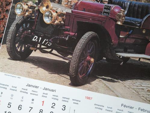 Kalender met 6 foto's van Oldtimers uit de beginjaren 1900, Verzamelen, Automerken, Motoren en Formule 1, Zo goed als nieuw, Verzenden