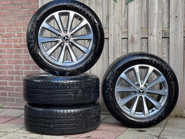 Originele Mercedes E-Klasse velgen 225/55/17 Zomerbanden, Auto-onderdelen, Banden en Velgen, Banden en Velgen, Zomerbanden, 17 inch