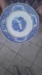 Vintage bord blauw wit castillo, Ophalen
