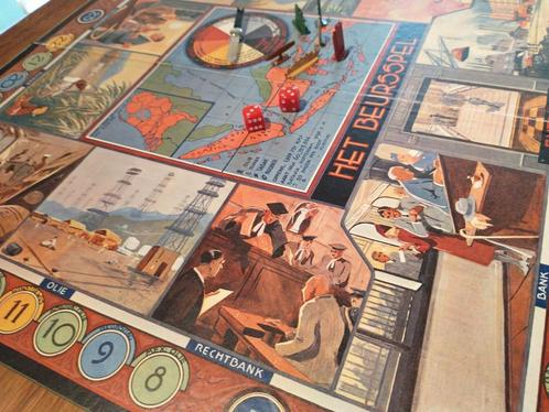 Het beursspel. Antieke versie uit 1934., Hobby en Vrije tijd, Gezelschapsspellen | Bordspellen, Gebruikt, Ophalen of Verzenden
