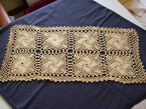 Rechthoekige katoenen handgehaakte placemat, Hobby en Vrije tijd, Breien en Haken, Nieuw, Haken, Wol of Garen, Ophalen of Verzenden