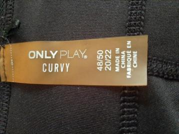 LEGGING "ONLY PLAY Curvy" - maat 48-50 - Zwart - WINKELNIEUW beschikbaar voor biedingen