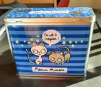 Te koop: Nieuw! Mooie blikken poezendoos van "Menn Minon"., Verzamelen, Blikken, Ophalen, Nieuw