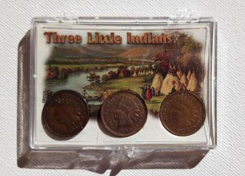 USA 1906-1907-1908 Indian Penny (cent) verzameldoos - AUNC beschikbaar voor biedingen