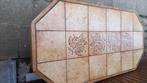Salontafel in hout en tegels, Minder dan 50 cm, Gebruikt, 100 tot 150 cm, Eikenhout