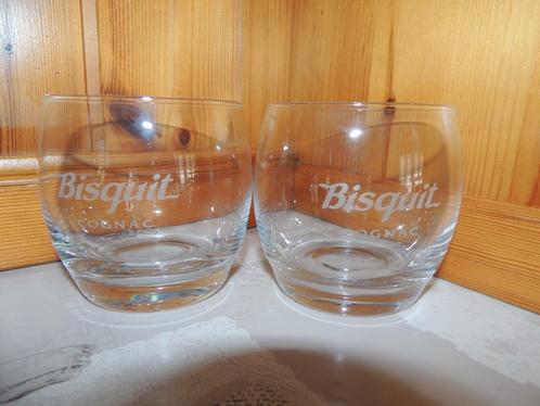 Verres - Lot de 2 verres Bisquit, Verzamelen, Glas en Drinkglazen, Ophalen