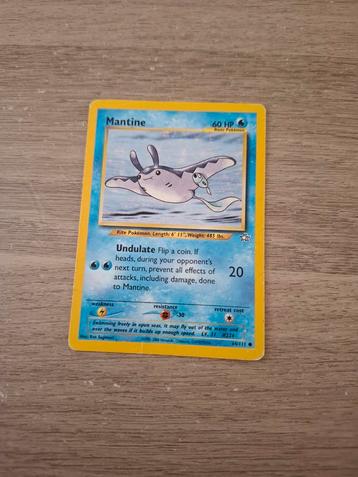 Mantine, Hobby en Vrije tijd, Verzamelkaartspellen | Pokémon, Ophalen of Verzenden, Zo goed als nieuw, Losse kaart, Foil
