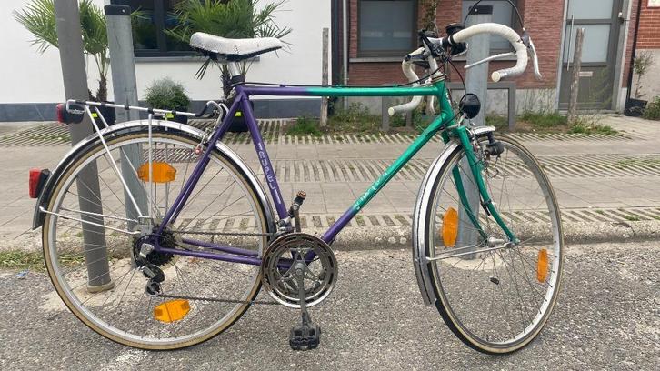 Vintage koersfiets, Fietsen en Brommers, Fietsen | Vouwfietsen, Gebruikt, 20 inch of meer, Versnellingen, Ophalen