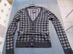 nieuw vest trui knopen+riempje zwart grijs, dots stippen 176, Kinderen en Baby's, Kinderkleding | Maat 176, Meisje, Trui of Vest