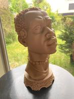 Afrikaanse buste in steen/gips, Antiek en Kunst, Ophalen of Verzenden