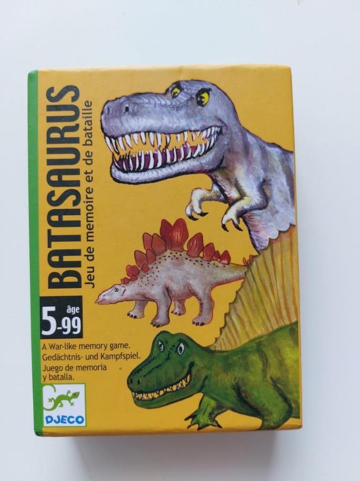 DJECO Kaartspel Batasaurus - 6 euro, Kinderen en Baby's, Speelgoed | Educatief en Creatief, Zo goed als nieuw, Puzzelen, Taal en Lezen