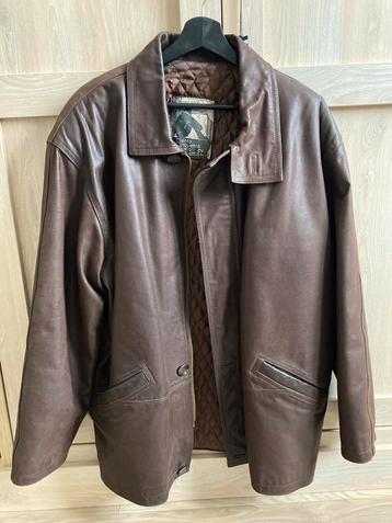 Vintage lederen jas maat L, Kleding | Heren, Jassen | Winter, Verzenden, Zo goed als nieuw, Maat 52/54 (L)