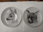 2 Jachtborden kop van vos en ree, Antiek en Kunst, Ophalen of Verzenden