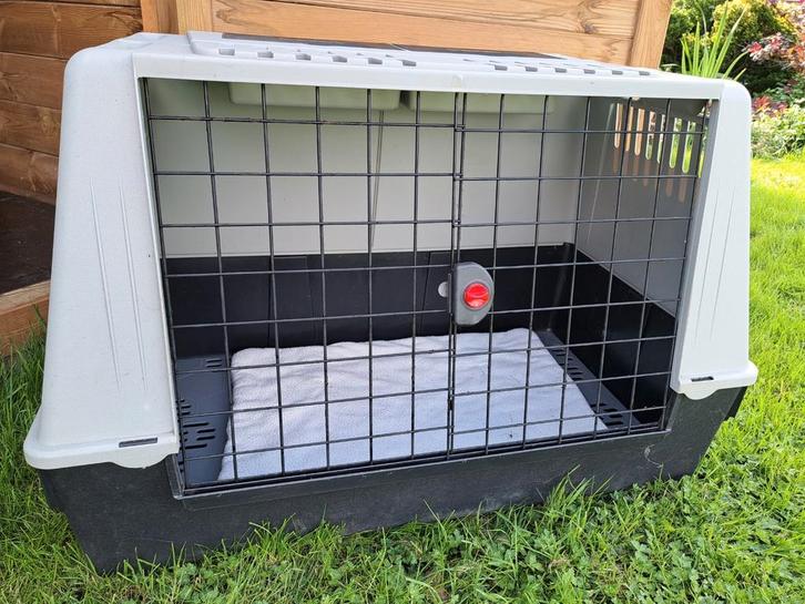 Ferplast vervoersbox atlas grijs 100X60x66, Dieren en Toebehoren, Transportboxen, Zo goed als nieuw, Ophalen