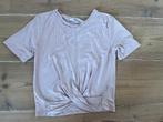 T-shirt roze H&M maat 134/140, Enlèvement ou Envoi, Chemise ou À manches longues, H&M, Comme neuf