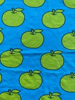 Blauwe tricot met groene appels, Blauw, Ophalen of Verzenden, Zo goed als nieuw, 30 tot 120 cm
